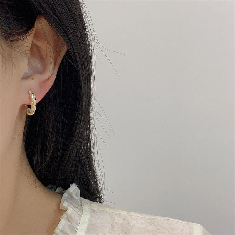 Wholesale Copper Pearl Earrings